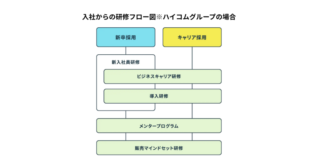 ハイコムの研修制度|段階別に見るカリキュラム内容